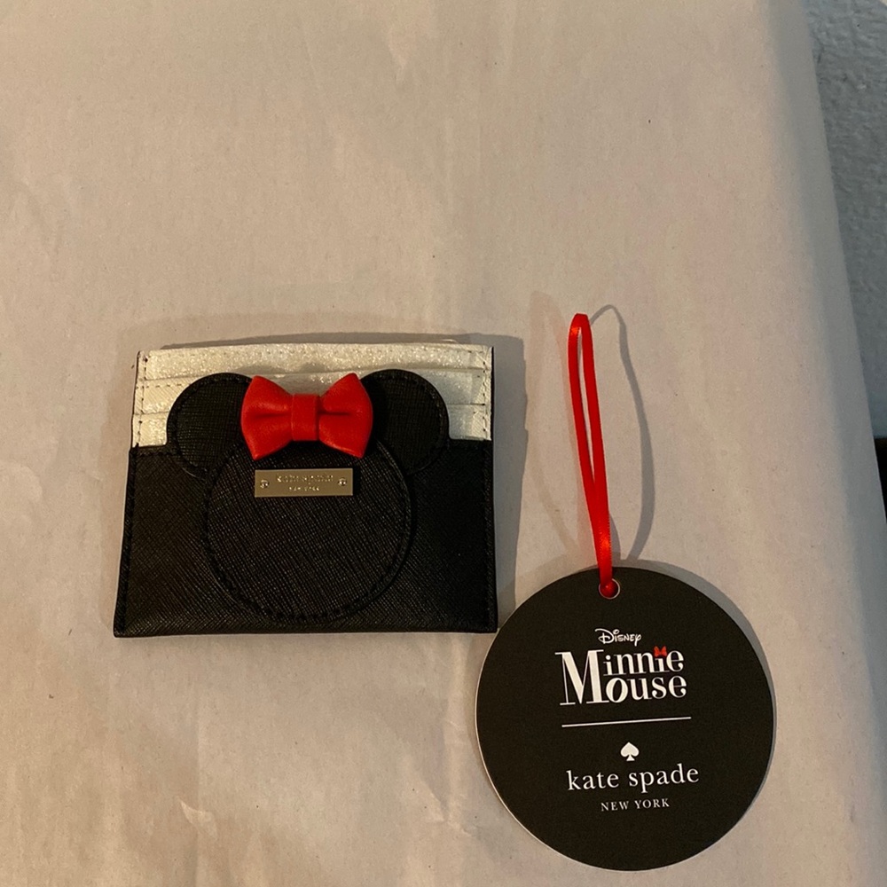 NWT Kate Spade x disney Minnie Mouse card holder